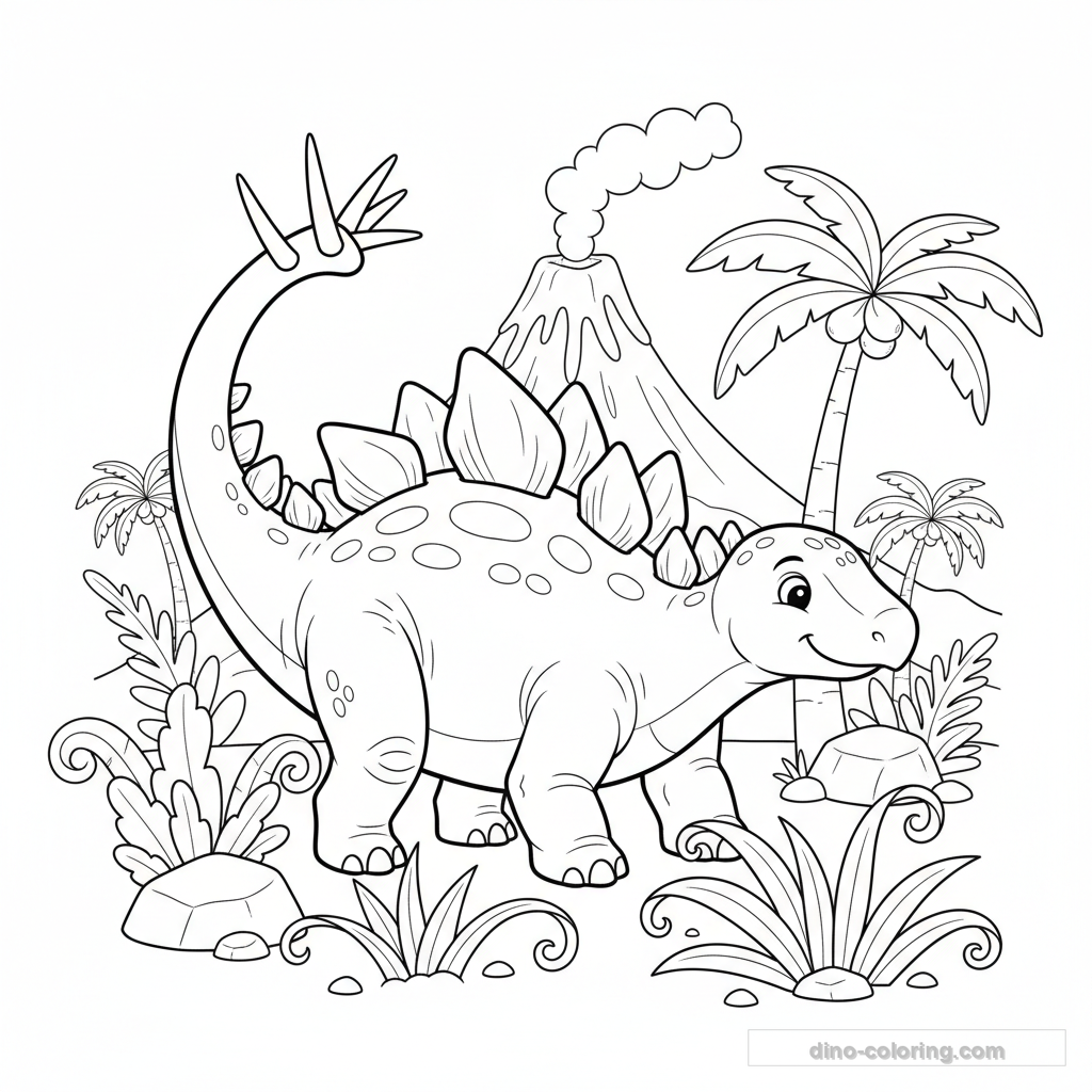 Defending Stegosaurus Ausmalbild #24