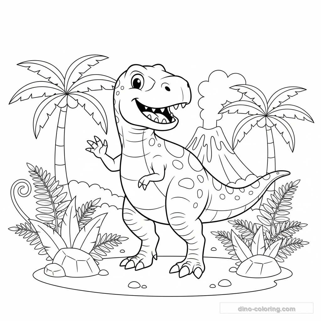 Friendly T-Rex Ausmalbild #20