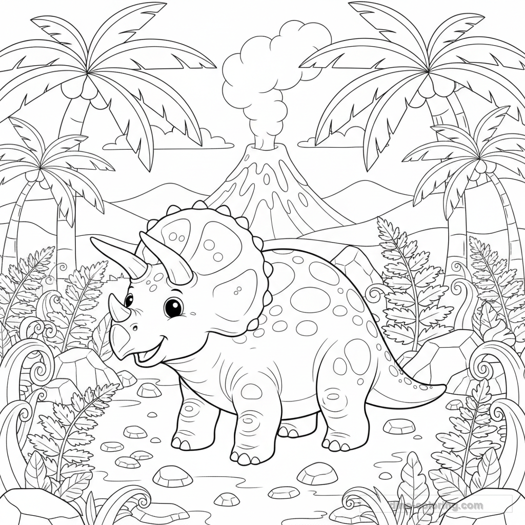 Tricératops Préhistorique #15