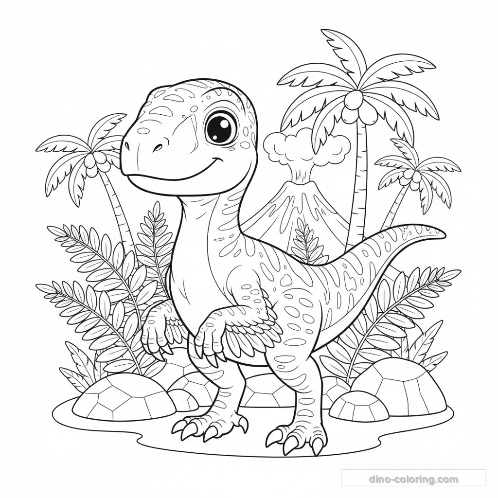 Feathered Velociraptor Ausmalbild #25