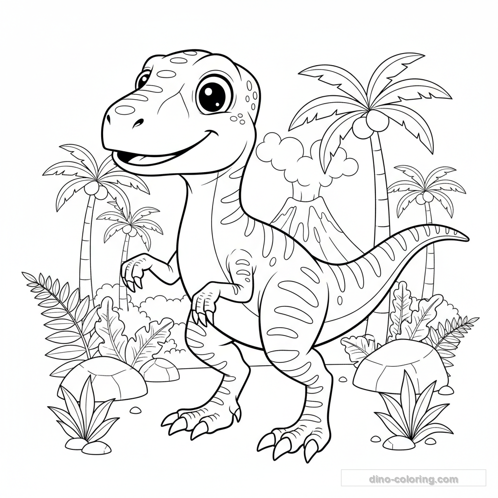 Clawed Velociraptor Ausmalbild #12