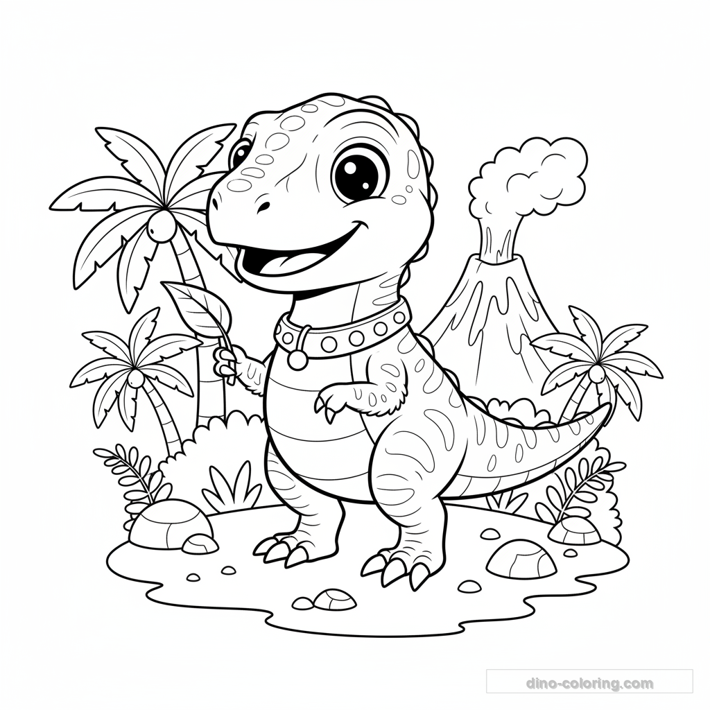 Desenho Baby Velociraptor para Colorir #27