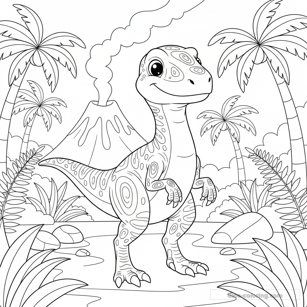 Desenho Velociraptor Pack para Colorir #2