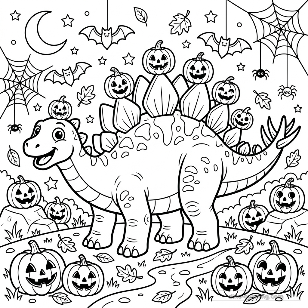 Pumpkin Stegosaurus #9
