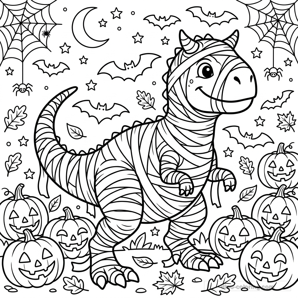 Mummy Carnotaurus Ausmalbild #11