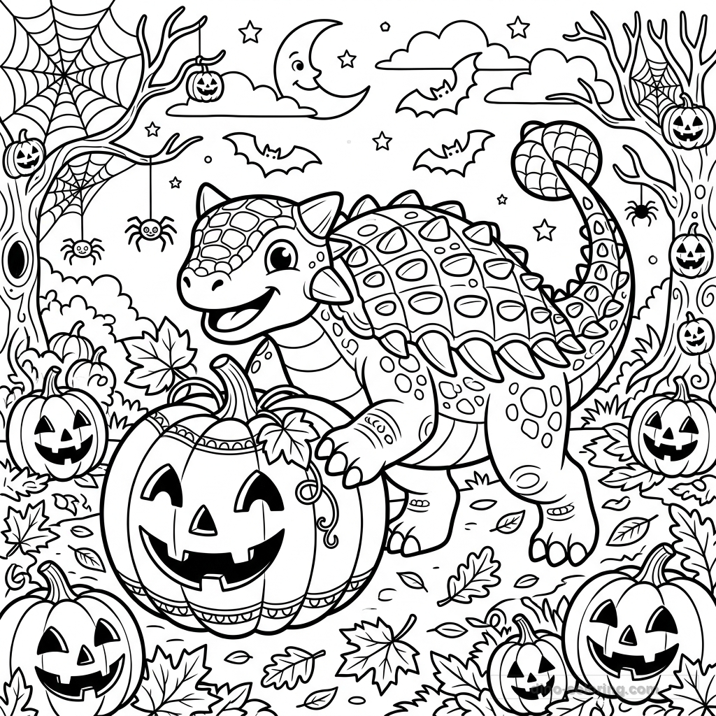 Pumpkin Rolling Ankylosaurus #15