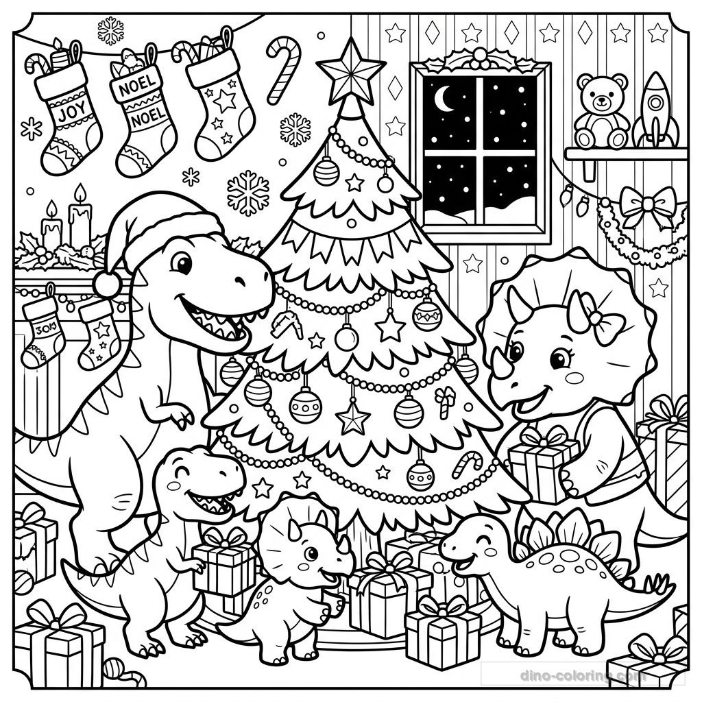 Famille Dino de Noël #5